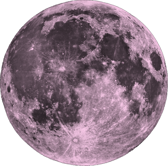 Lavender Tinted Full Moon PNG