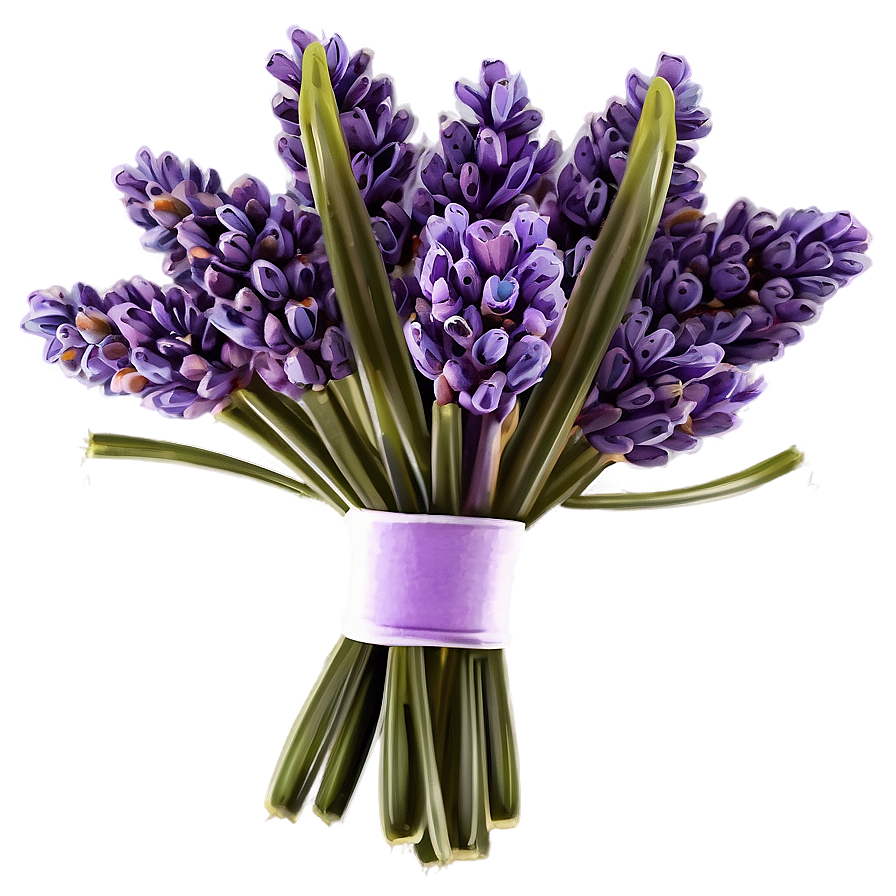 Lavender Wedding Bouquet Png 06132024 PNG