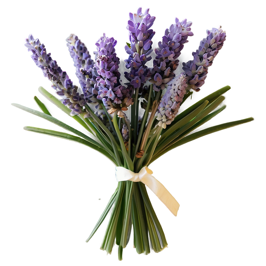 Lavender Wedding Bouquet Png 06132024 PNG