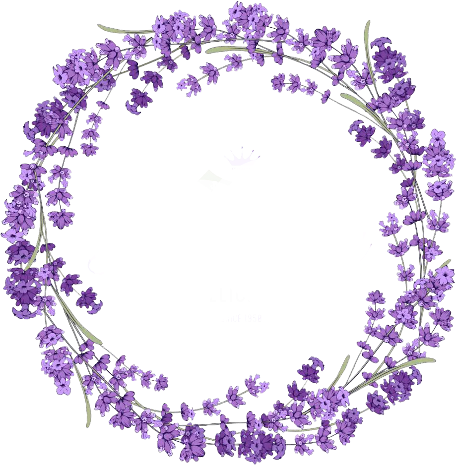 Lavender Wreath Graphic Design PNG