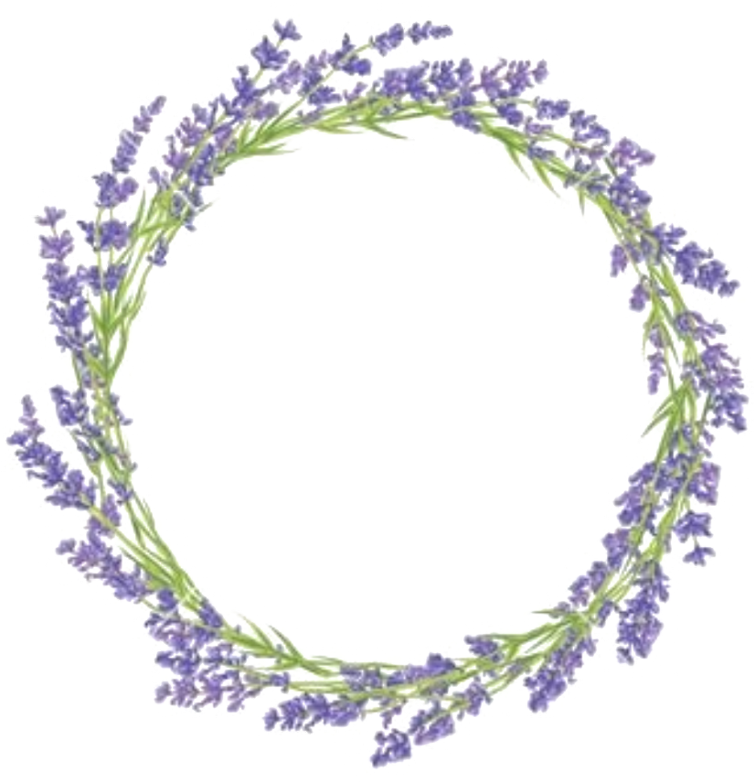 Lavender Wreath Transparent Background PNG