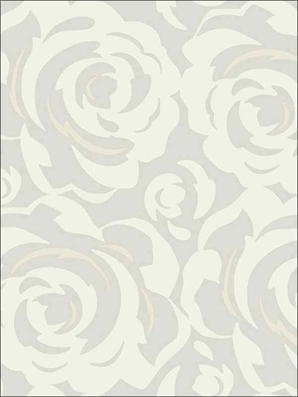 Lavish Grey Silhouette Rug Wallpaper