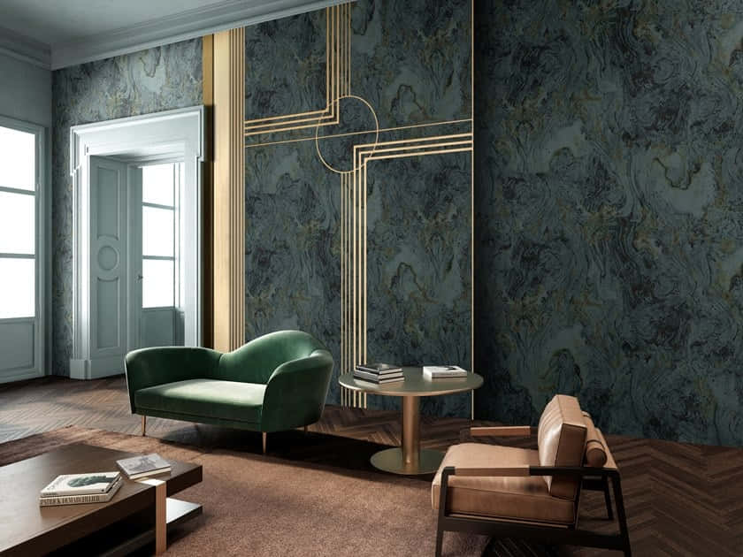 Lavish Living Room Wallpaper