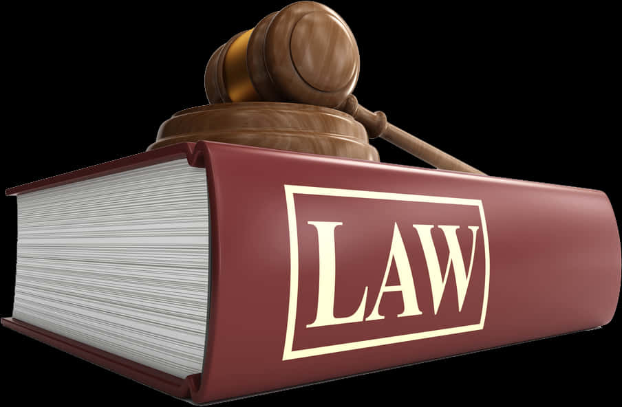 Law Bookand Gavel PNG