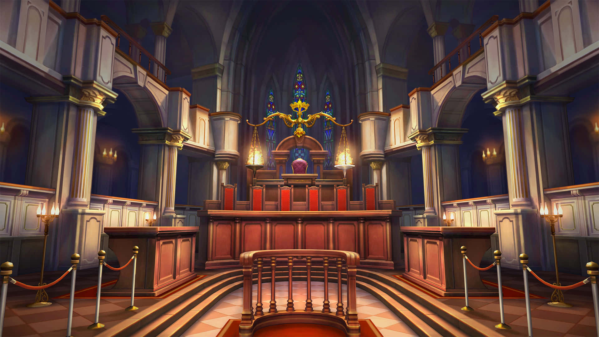 Unaiglesia Con Un Altar Grande Y Un Coro Grande
