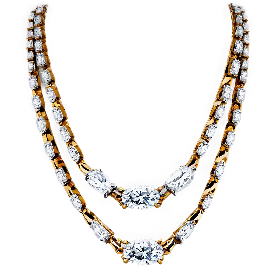 Layered Diamond Necklace Png 37 PNG