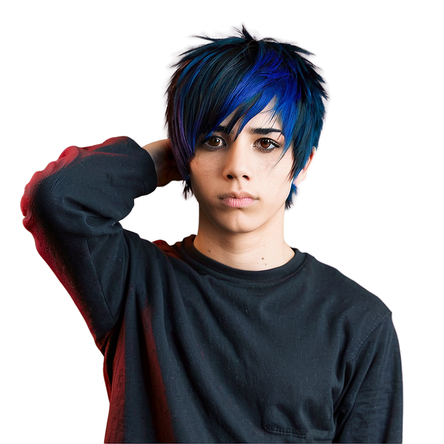 Download Layered Emo Haircut Png 20 | Wallpapers.com