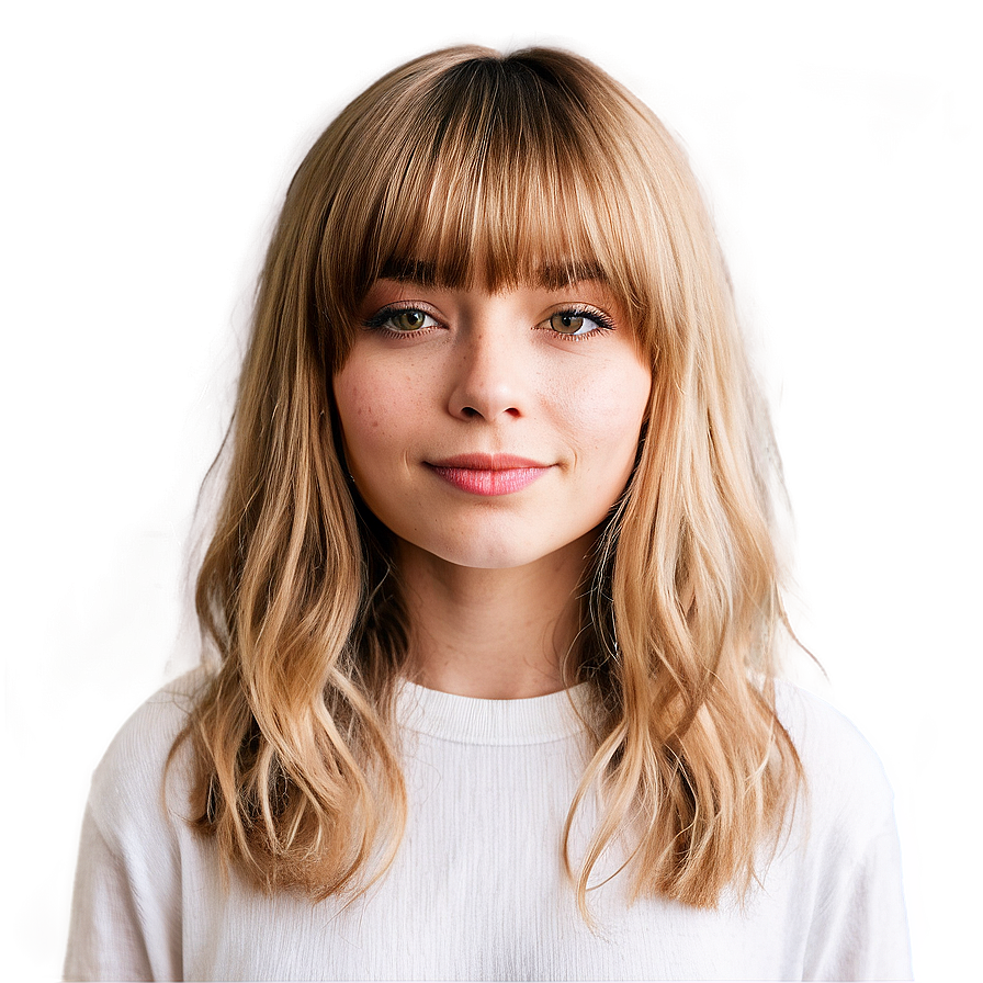 Layered Hair With Bangs Png 18 PNG