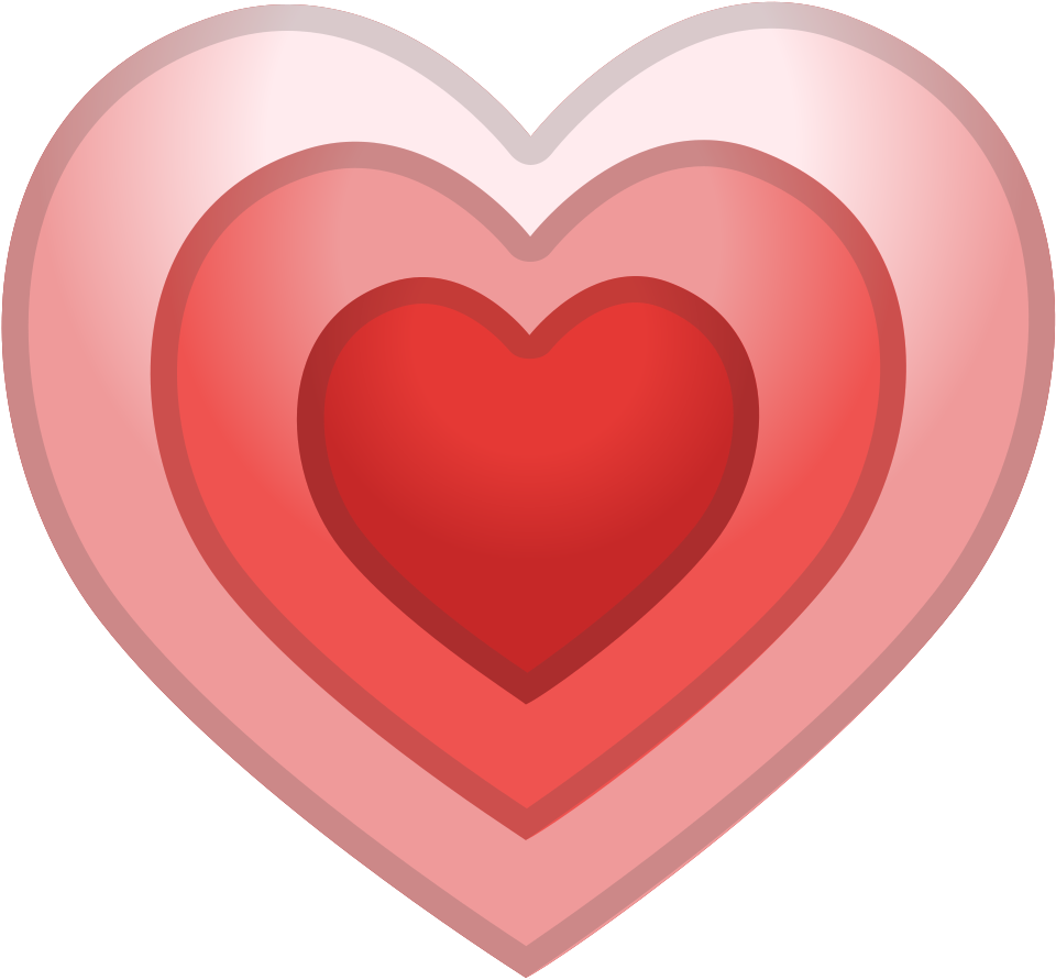 Layered Heart Icon PNG