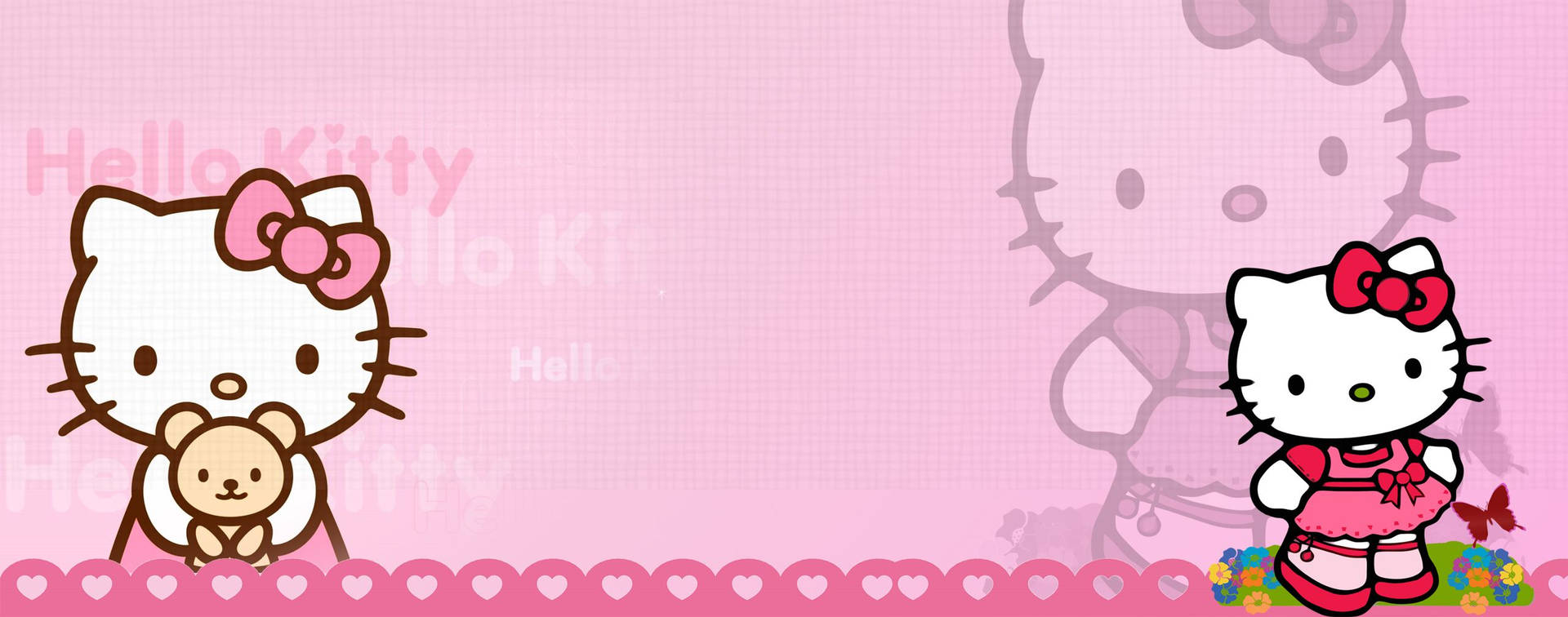 Colorful Hello Kitty, the cutest cat around! Wallpaper