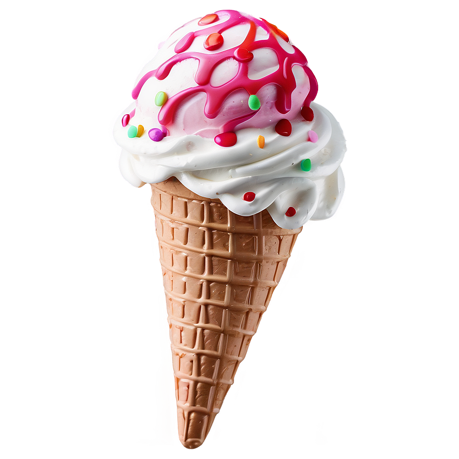 Download Layered Ice Cream Cone Png Jof | Wallpapers.com