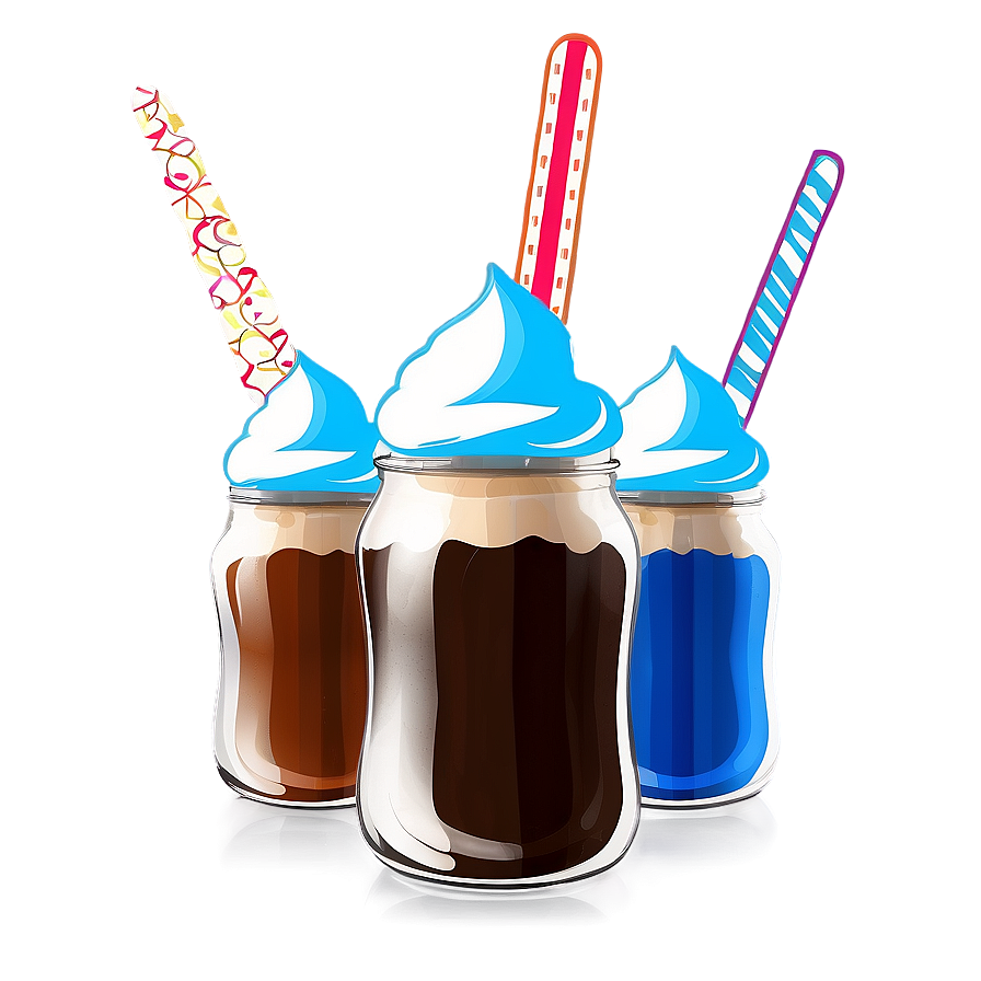 Layered Root Beer Float Jars Png Kbs PNG