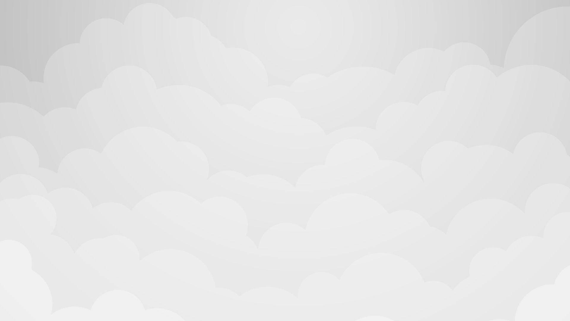 Nubesblancas Sólidas En Capas Fondo de pantalla
