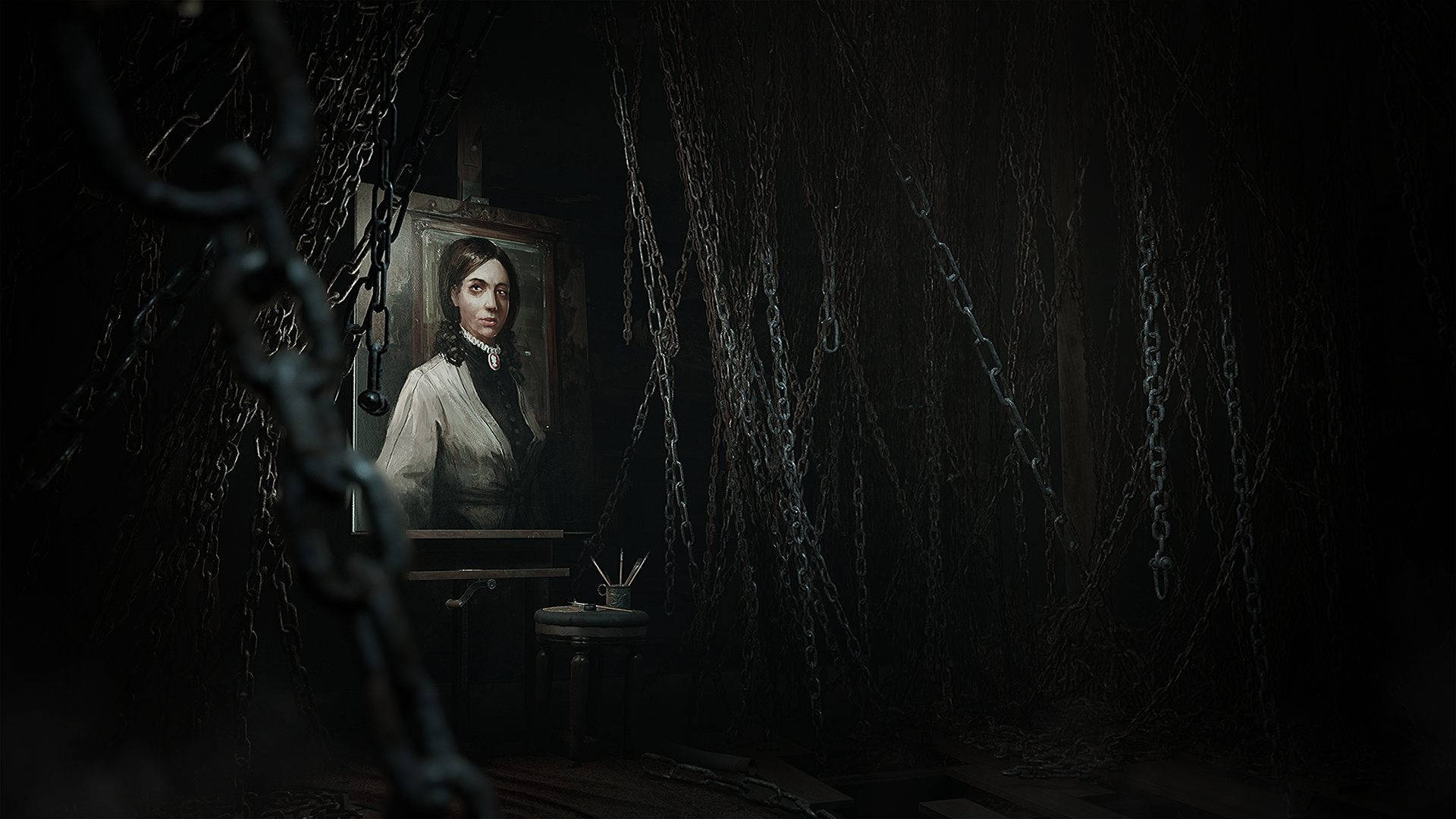 Layers Of Fear Chained Portrait Wallpaper