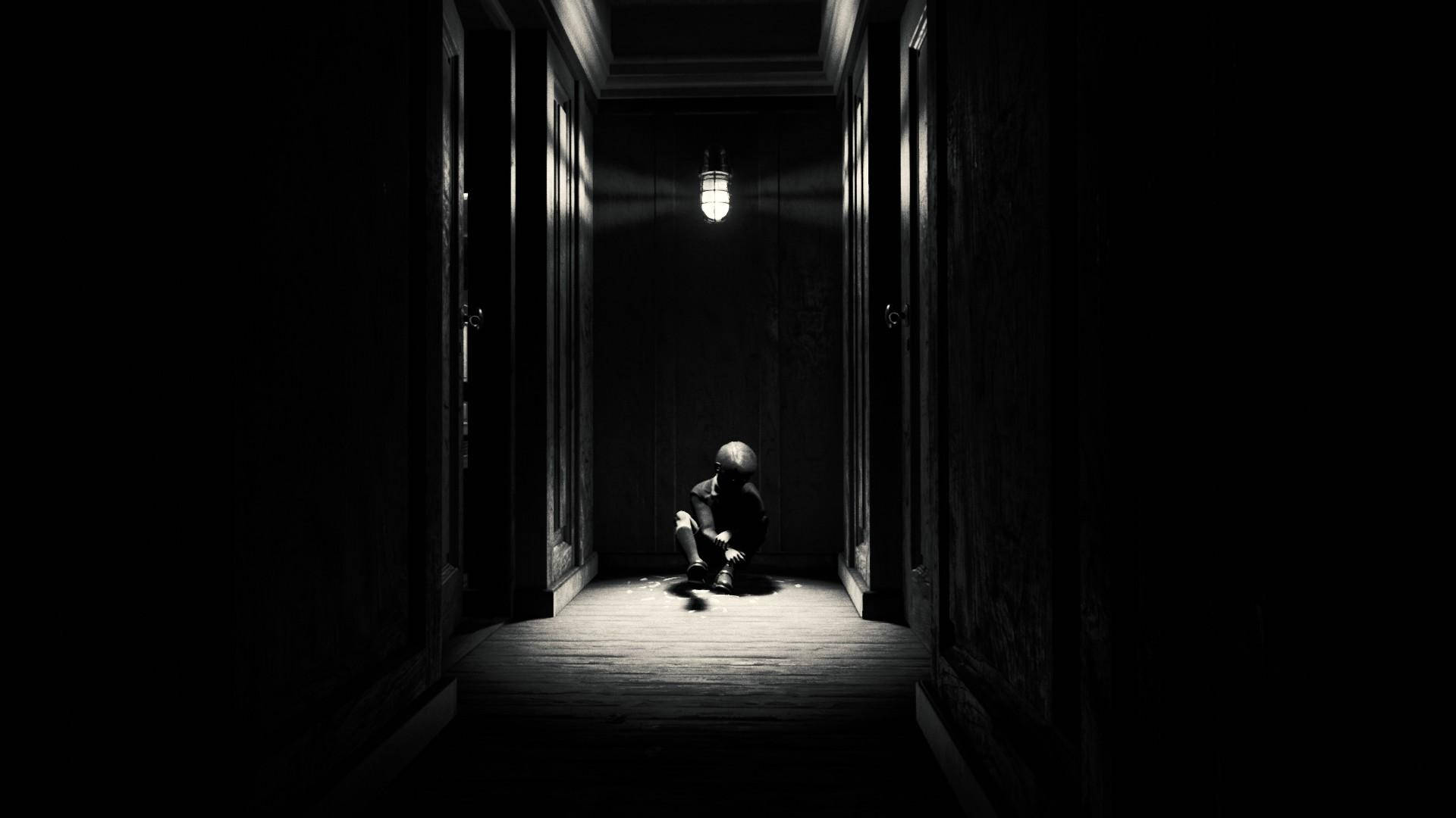 Layers Of Fear Child At Hallway End Wallpaper