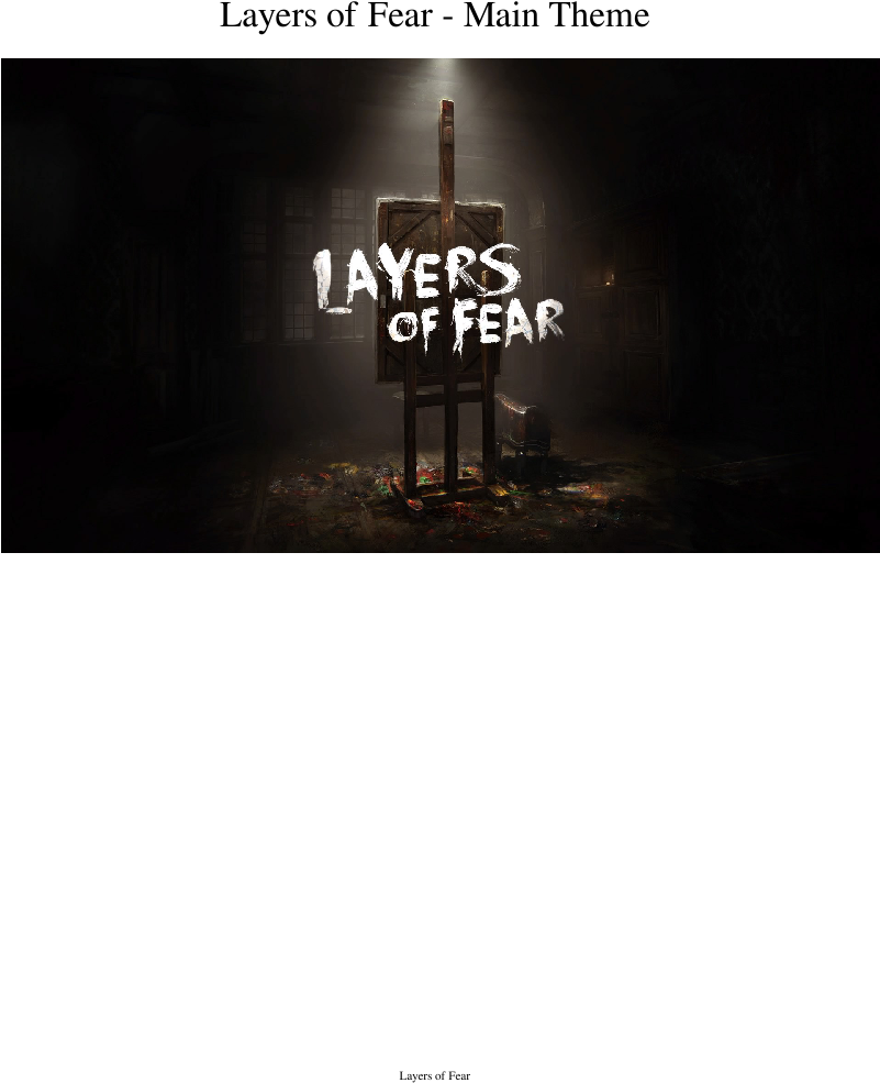 Layersof Fear Game Soundtrack Cover PNG
