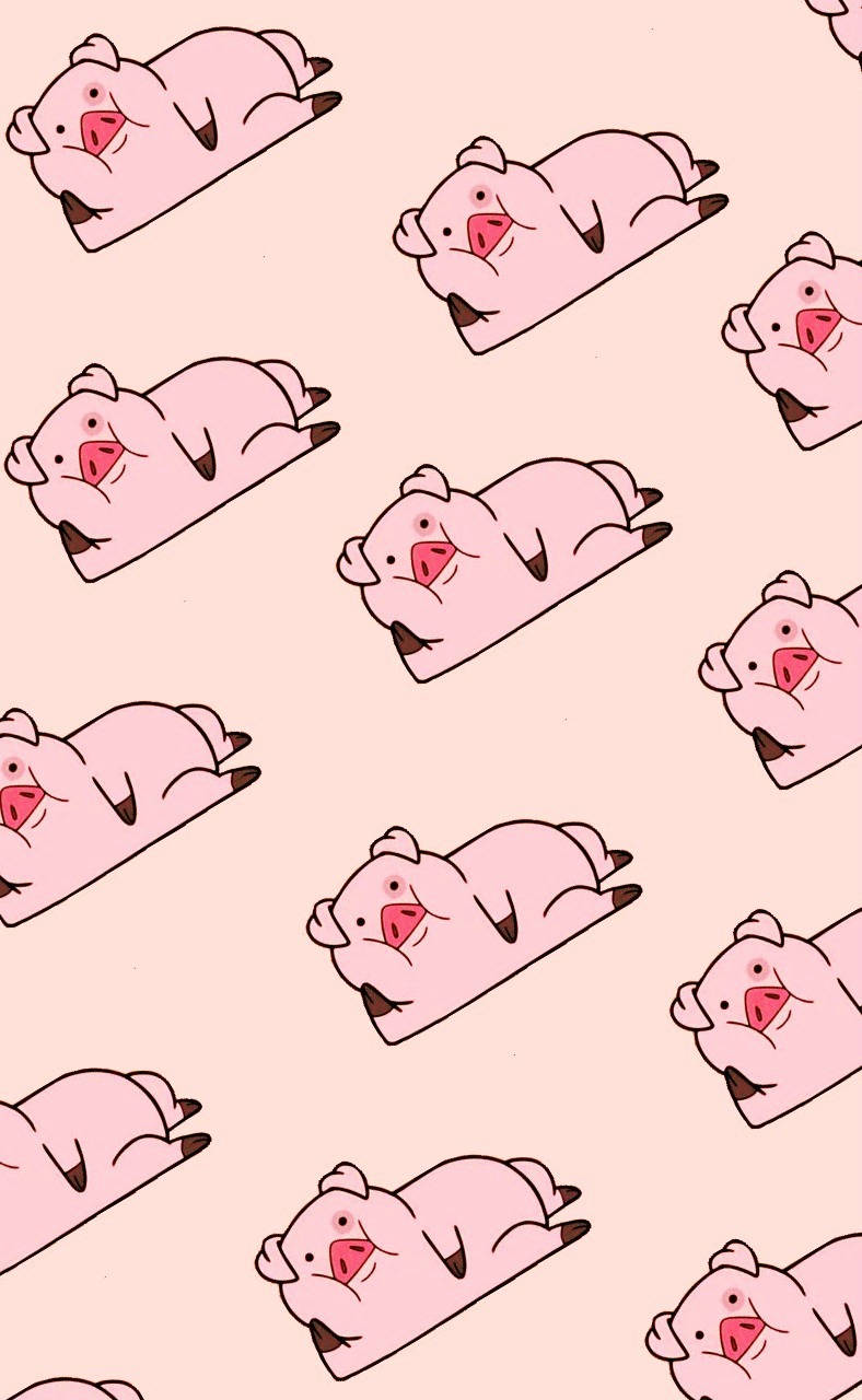 Laying Down Waddles Wallpaper
