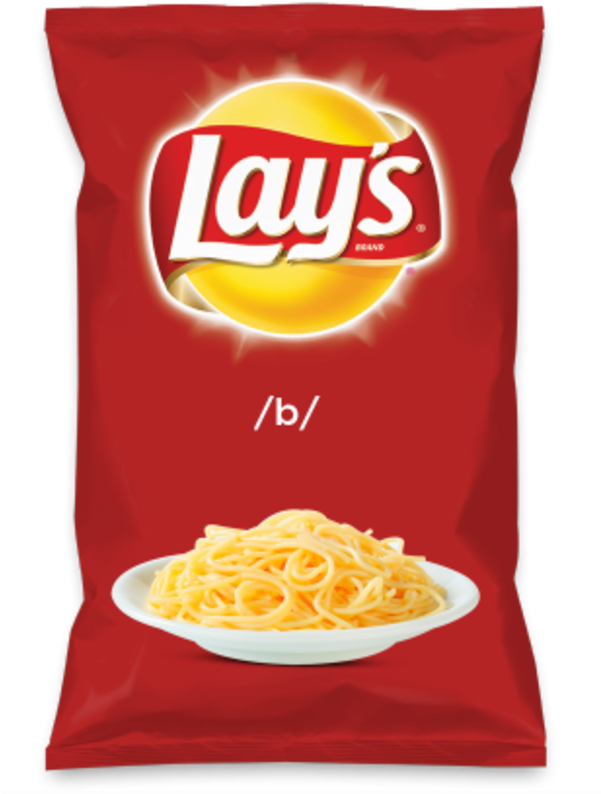 Lays Chip Packet Spaghetti Flavor Mockup PNG