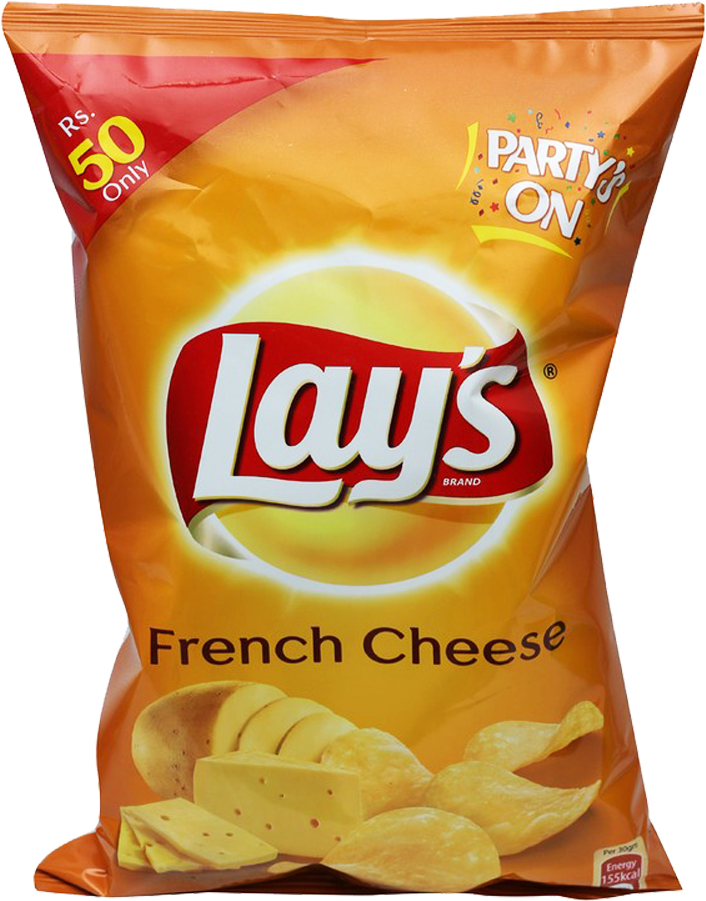 Lays French Cheese Flavor Packet PNG