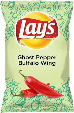 Lays Ghost Pepper Buffalo Wing Flavor Package PNG