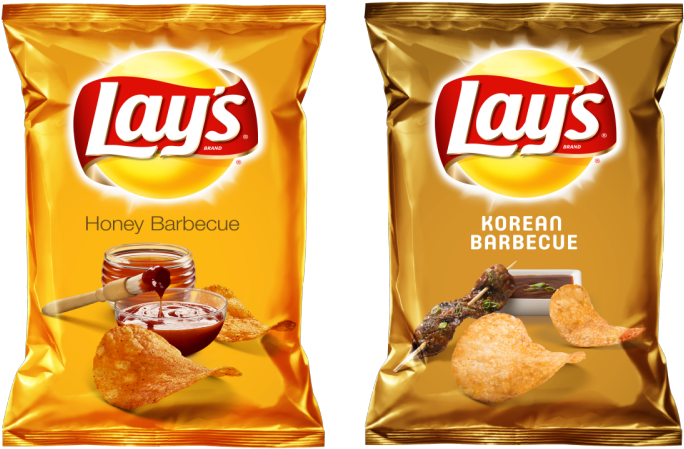 Lays Honeyand Korean Barbecue Chips PNG