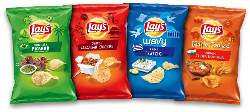 Lays International Flavors Chips Variety PNG