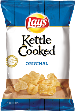 Lays Kettle Cooked Original Chips Package PNG