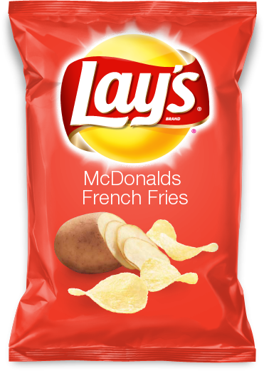 Lays Mc Donalds French Fries Flavor Package PNG