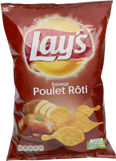 Lays Roast Chicken Flavor Chips PNG