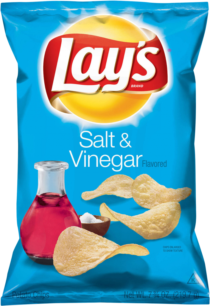 Lays Saltand Vinegar Chips Package PNG