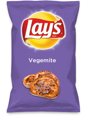 Lays Vegemite Flavor Chips Package PNG