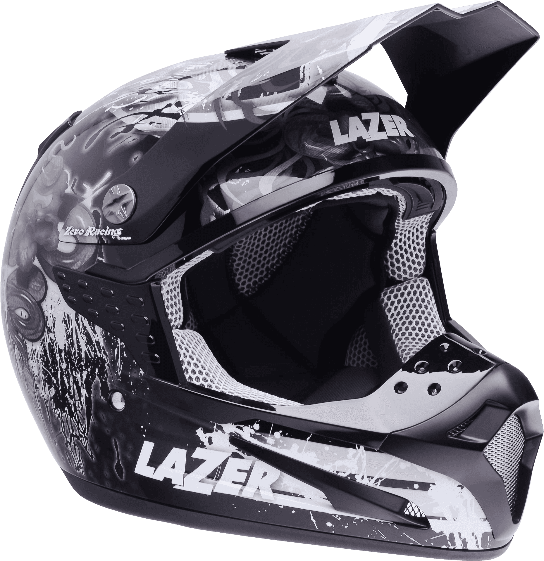 Lazer Motocross Helmet Side View PNG