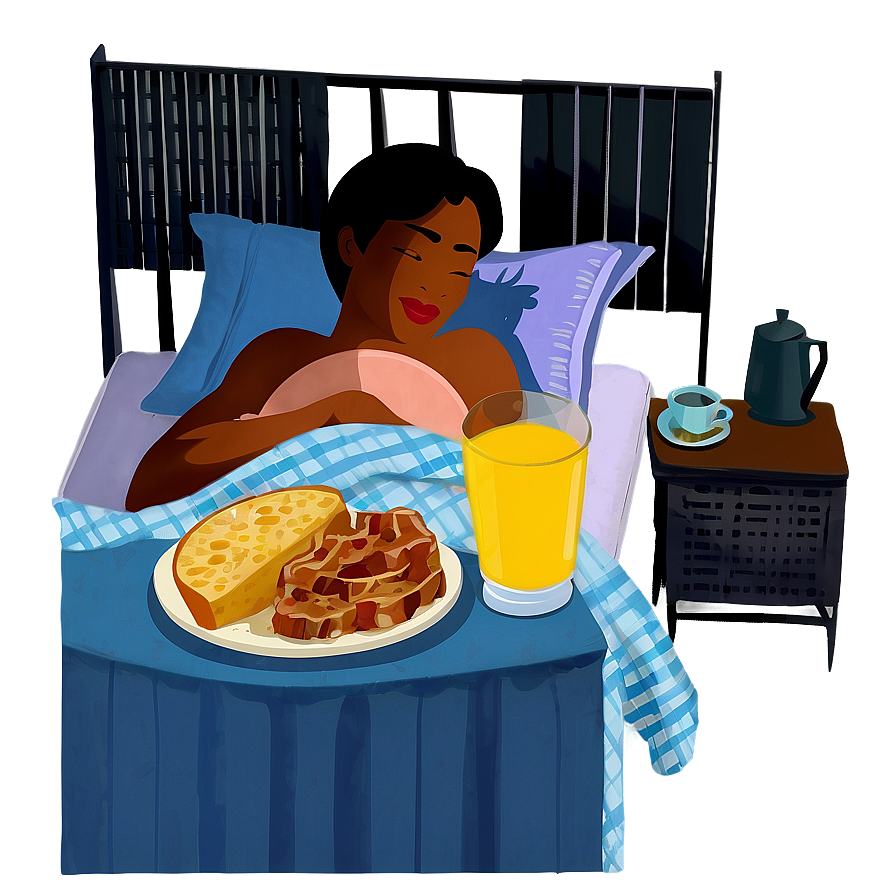 Lazy Breakfast In Bed Png Fsq74 PNG