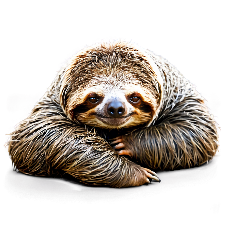 Lazy Sloth Png 06112024 PNG