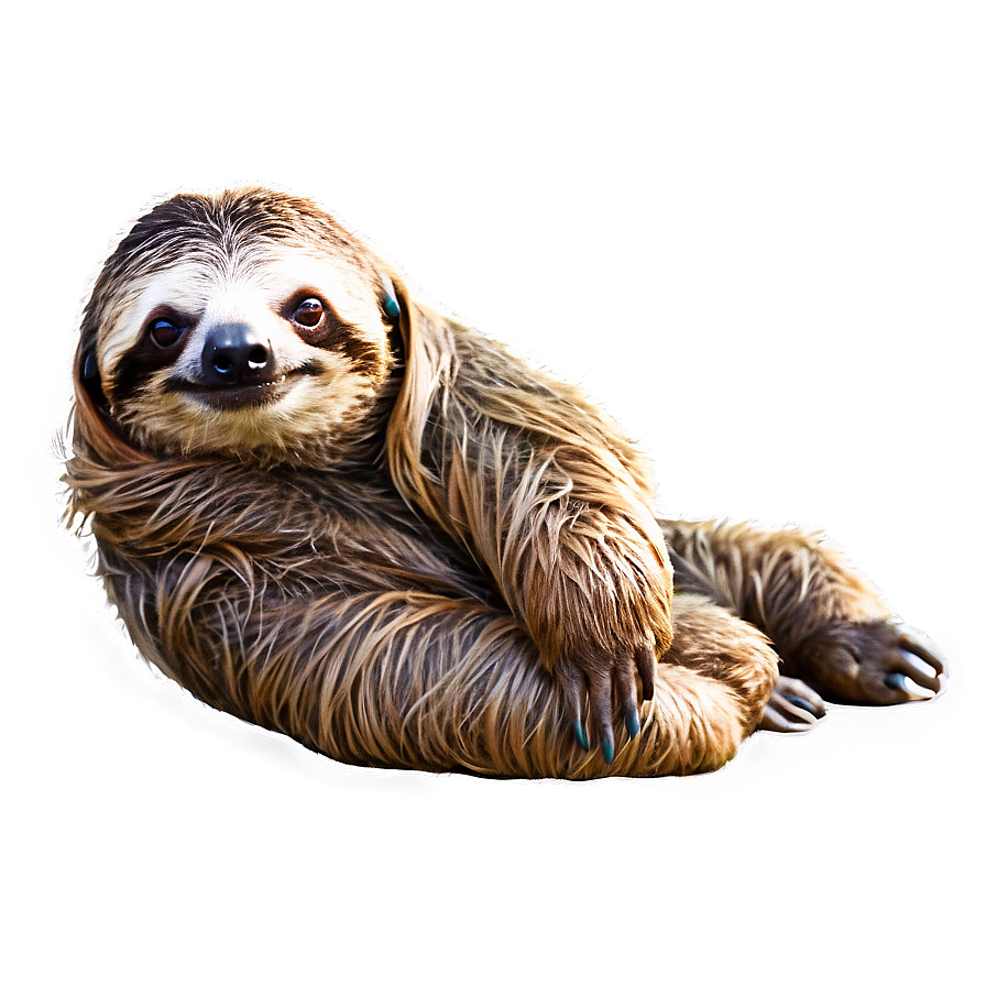 Lazy Sloth Png 06112024 PNG
