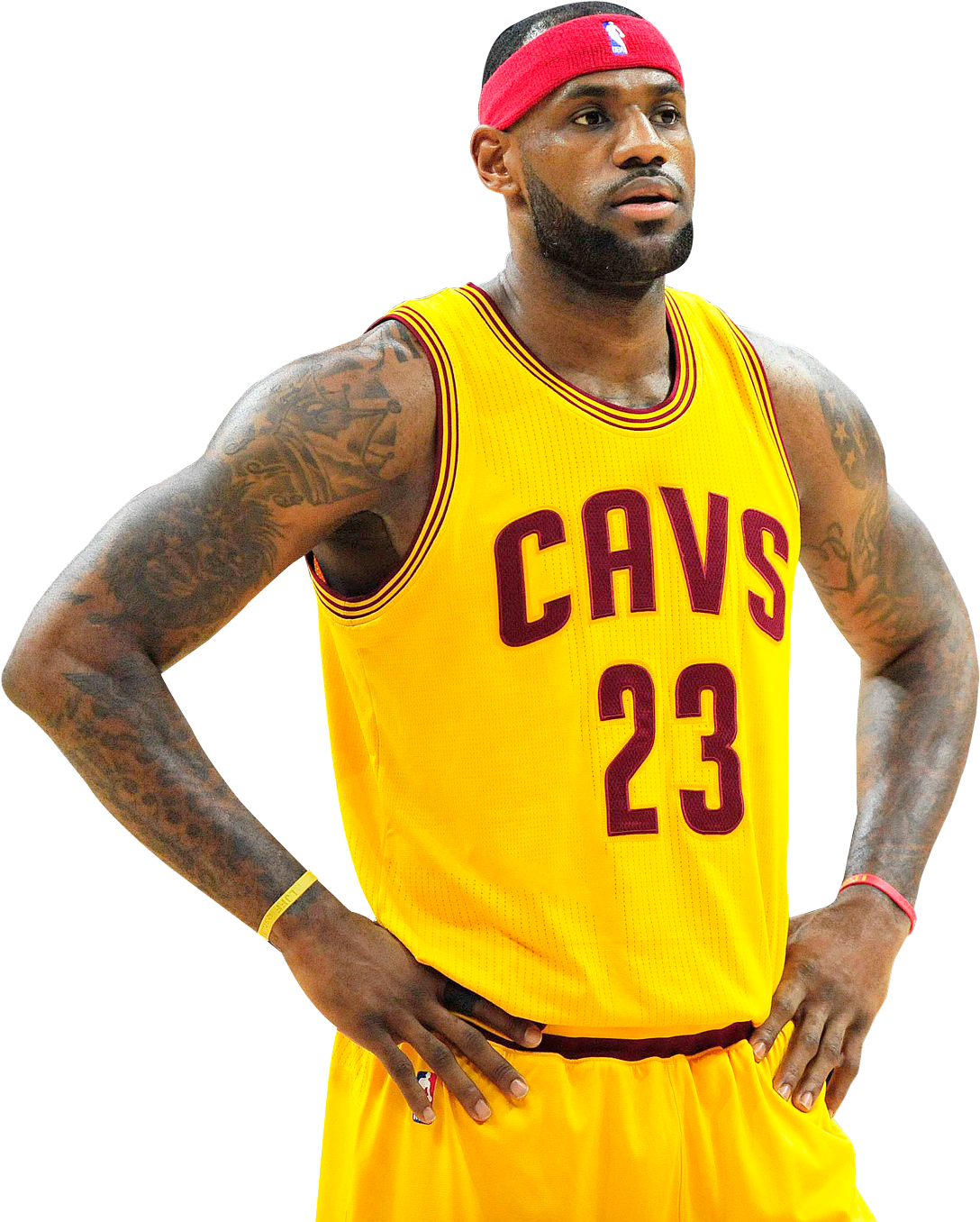 Le Bron Cavaliers Uniform PNG