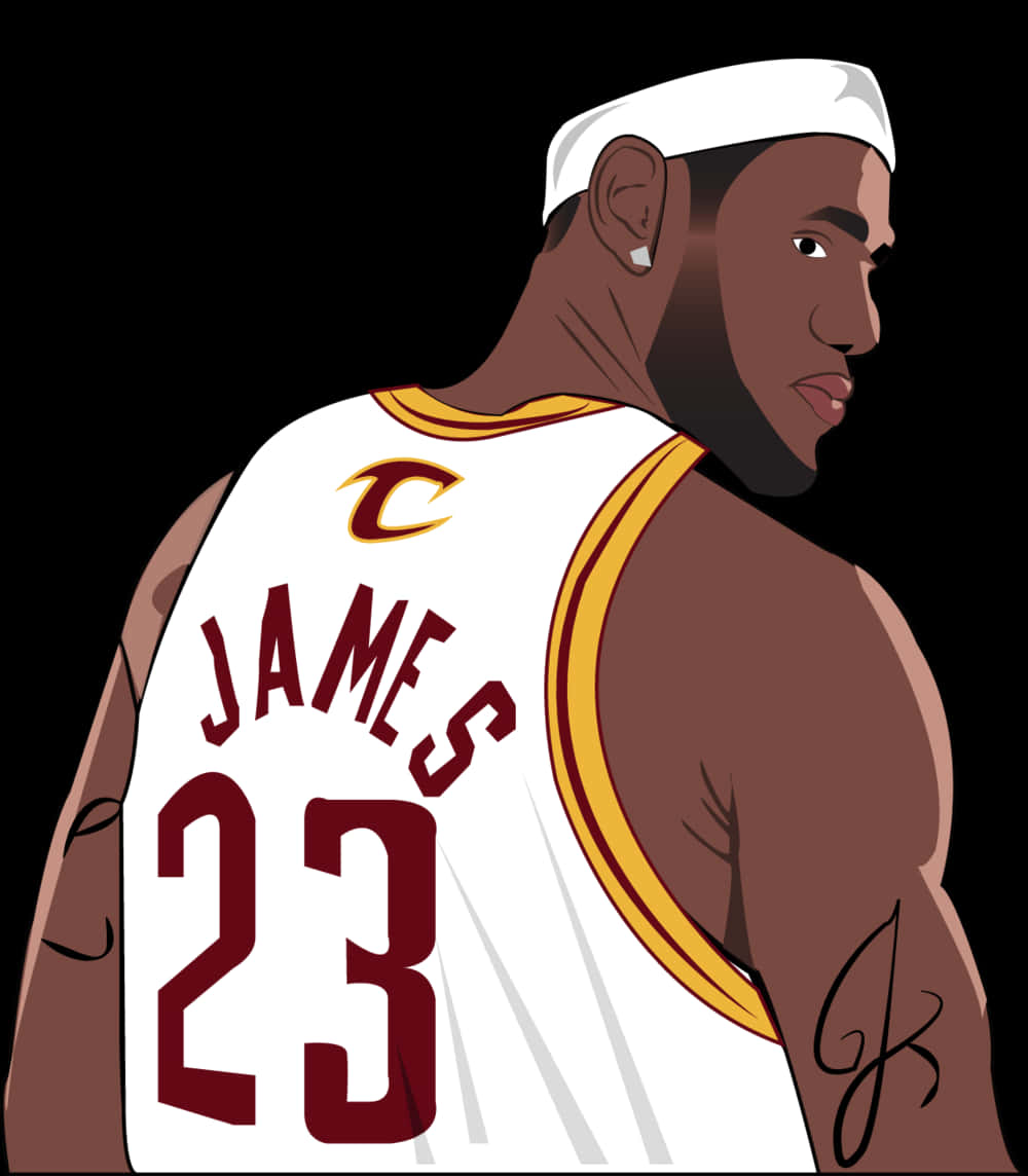 Le Bron James Cavaliers Illustration PNG