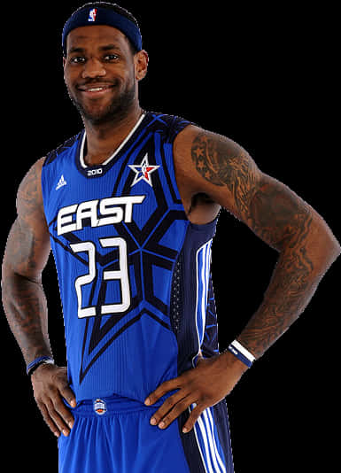 Le Bron James Eastern Conference All Star Uniform PNG