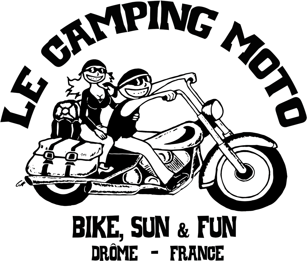 Le Camping Moto Vintage Graphic PNG