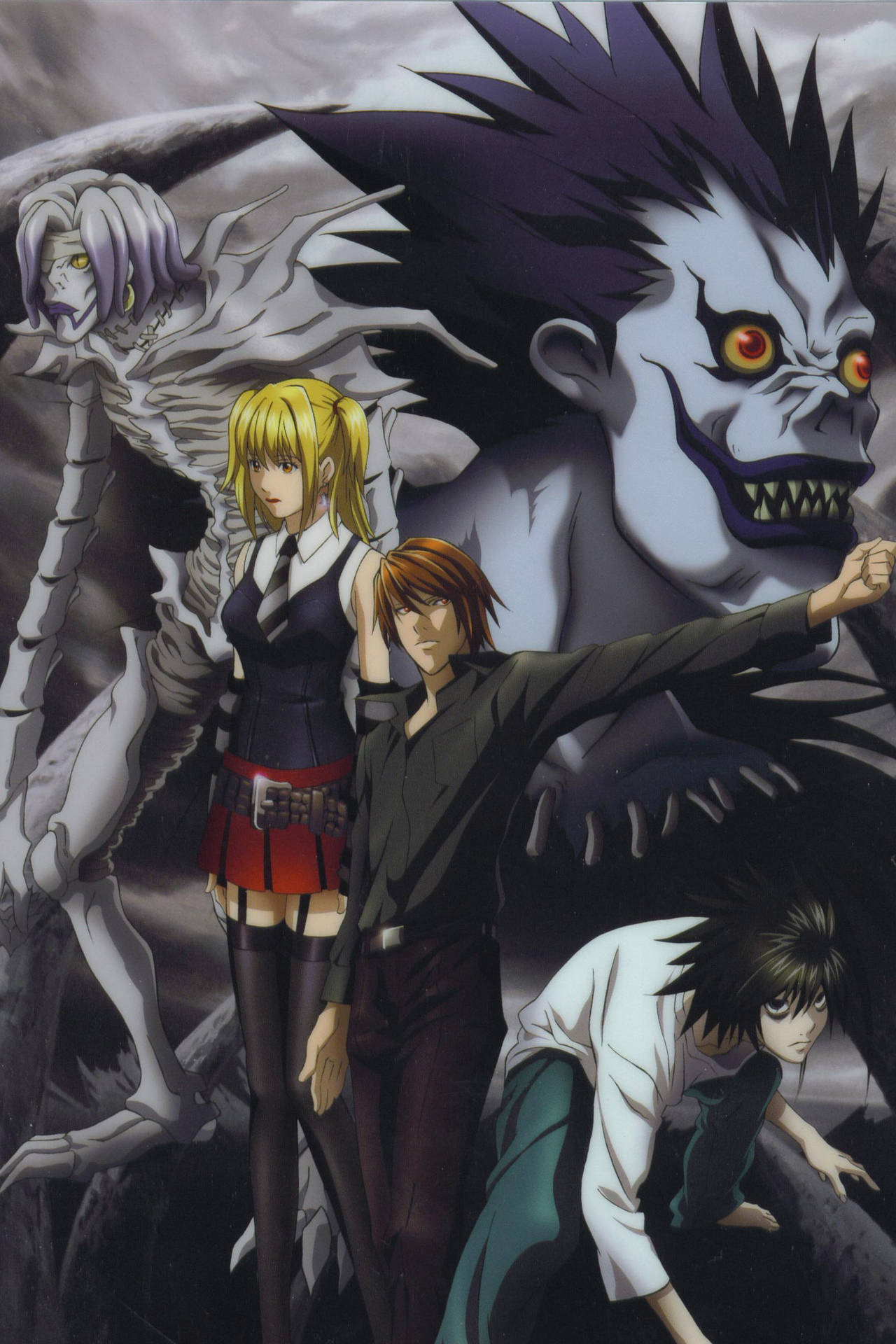 Lead Characters Death Note Phone Wallpaper