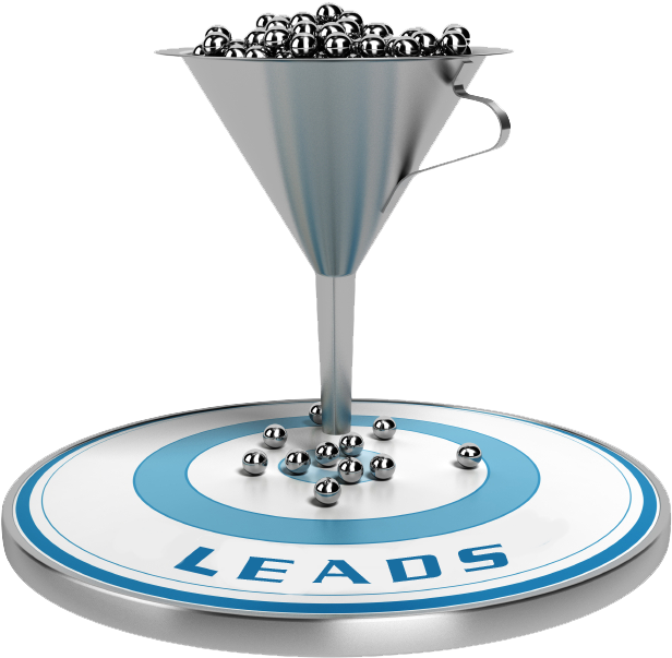 Lead Conversion Funnel Graphic PNG