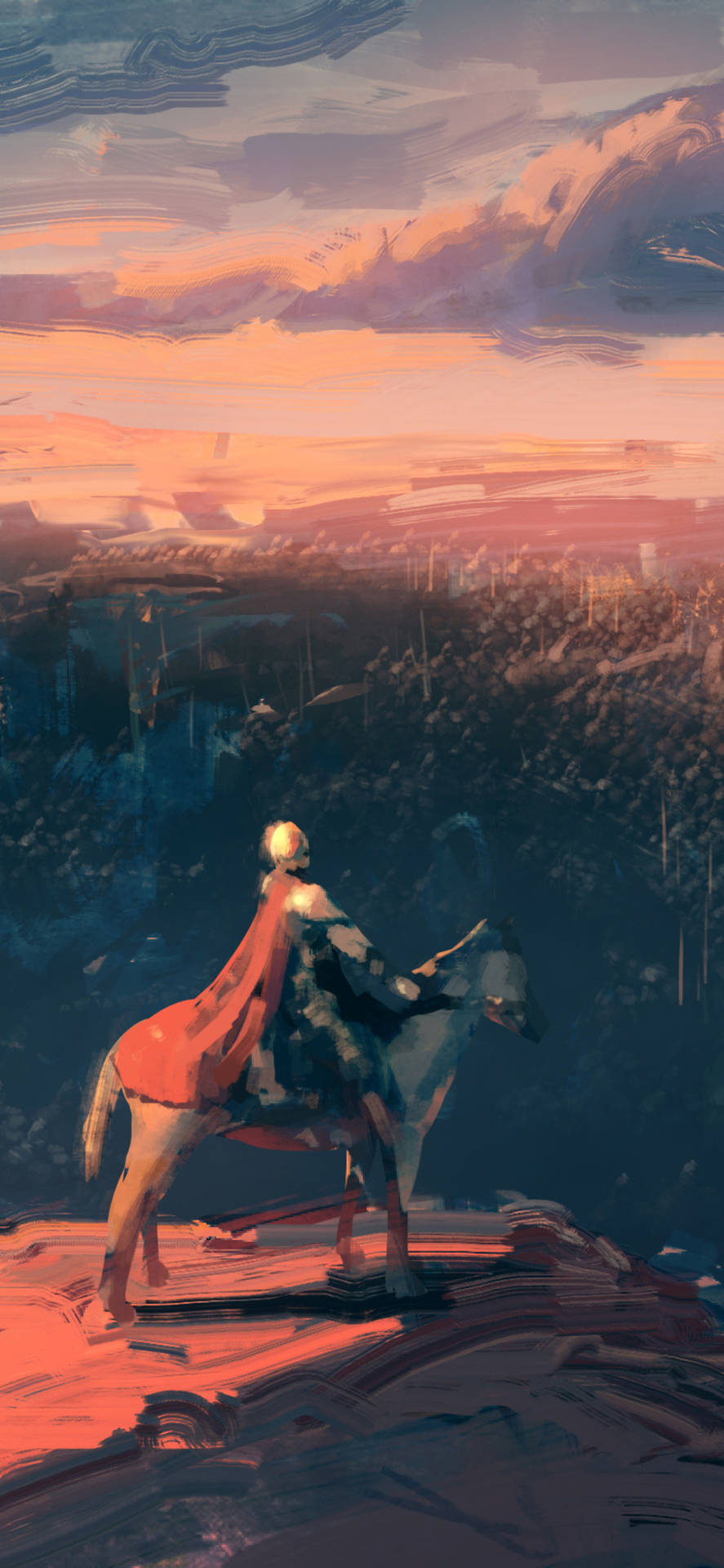 Lead Warrior On A Horse Wallpaper
