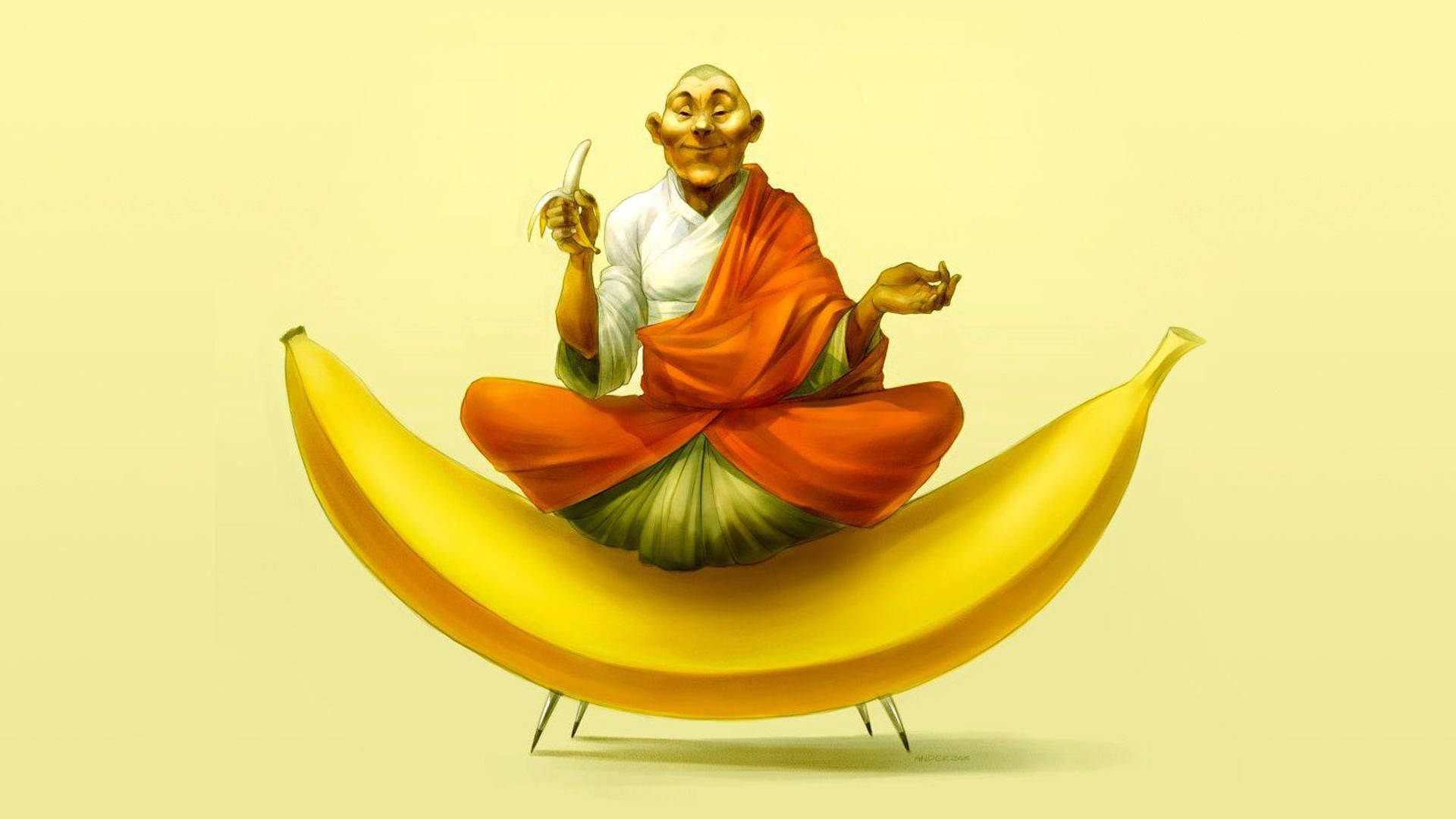 Download Leader Guru Ji In Banana Wallpaper 