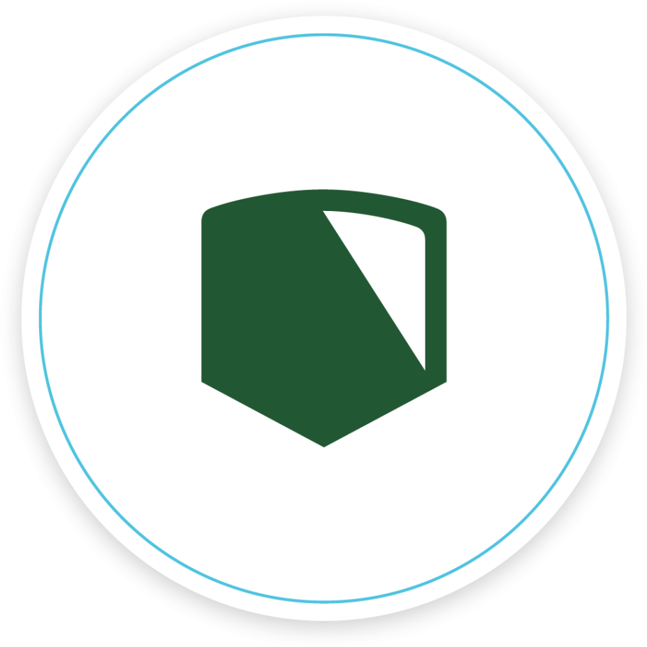 Leadership Icon Green Shield PNG