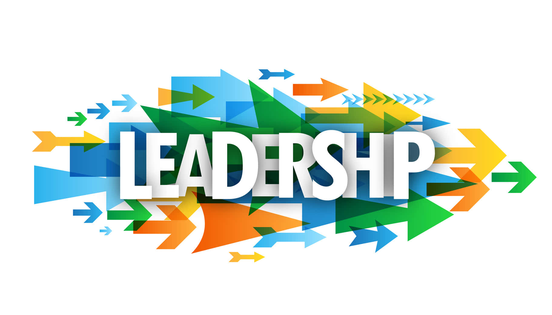 Frecciedi Leadership Circondate Da Frecce Colorate