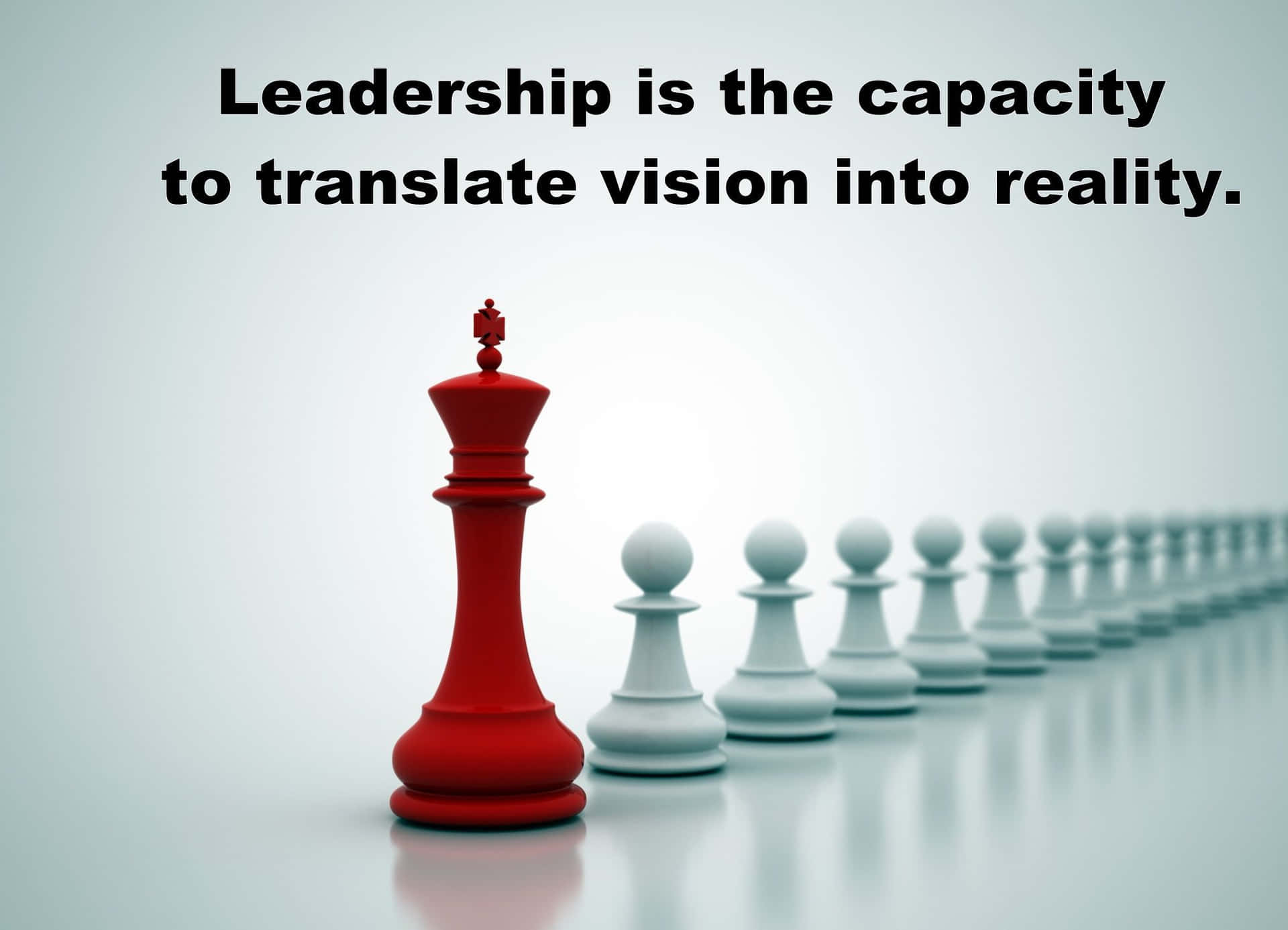 Leadership Vision Reality Chess Quote Wallpaper