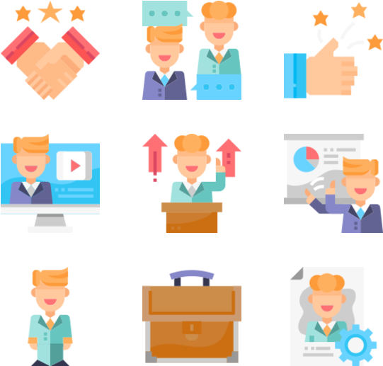 Leadershipand Professional Growth Icons PNG