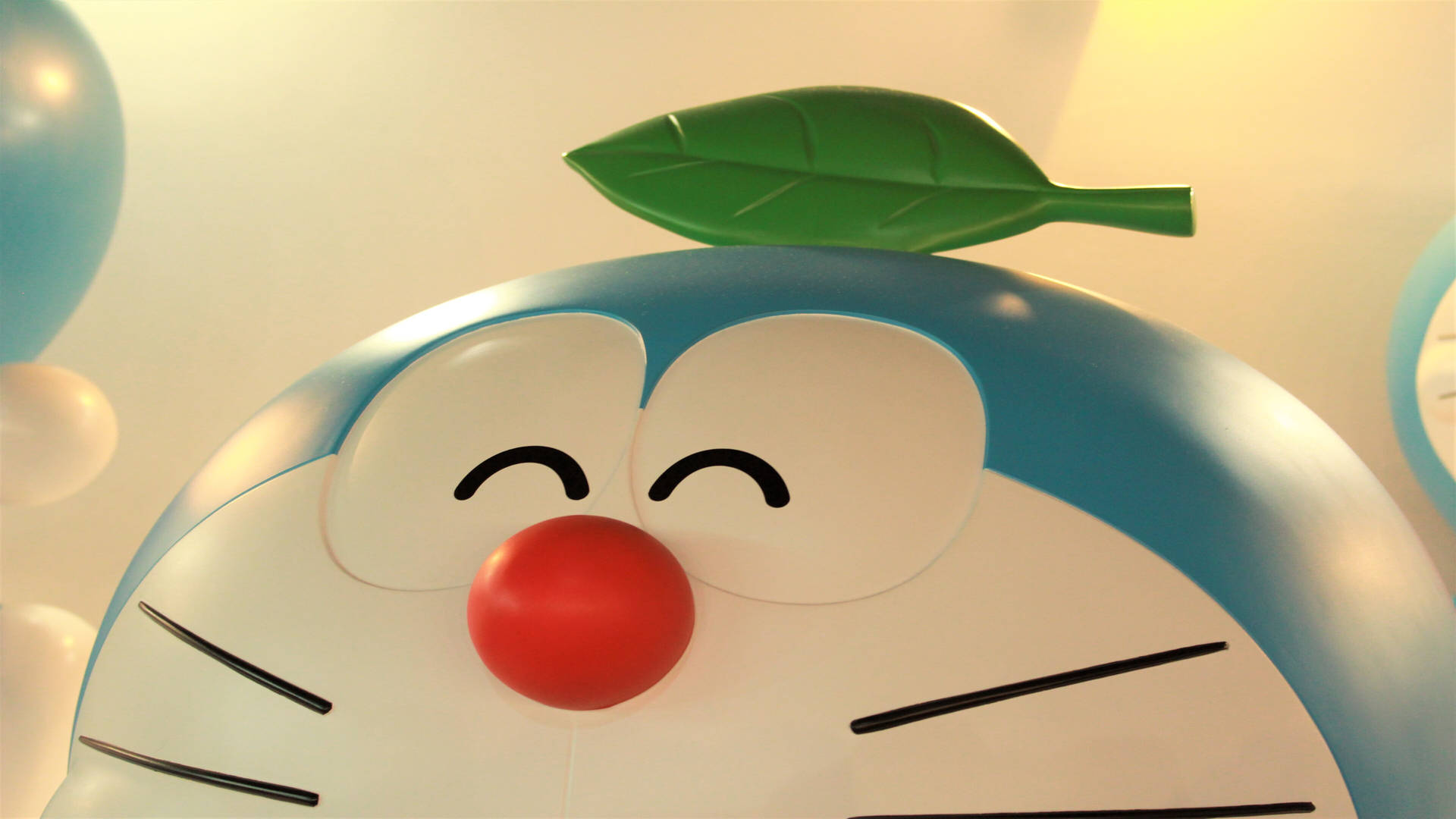 Leaf And Doraemon 4k Background