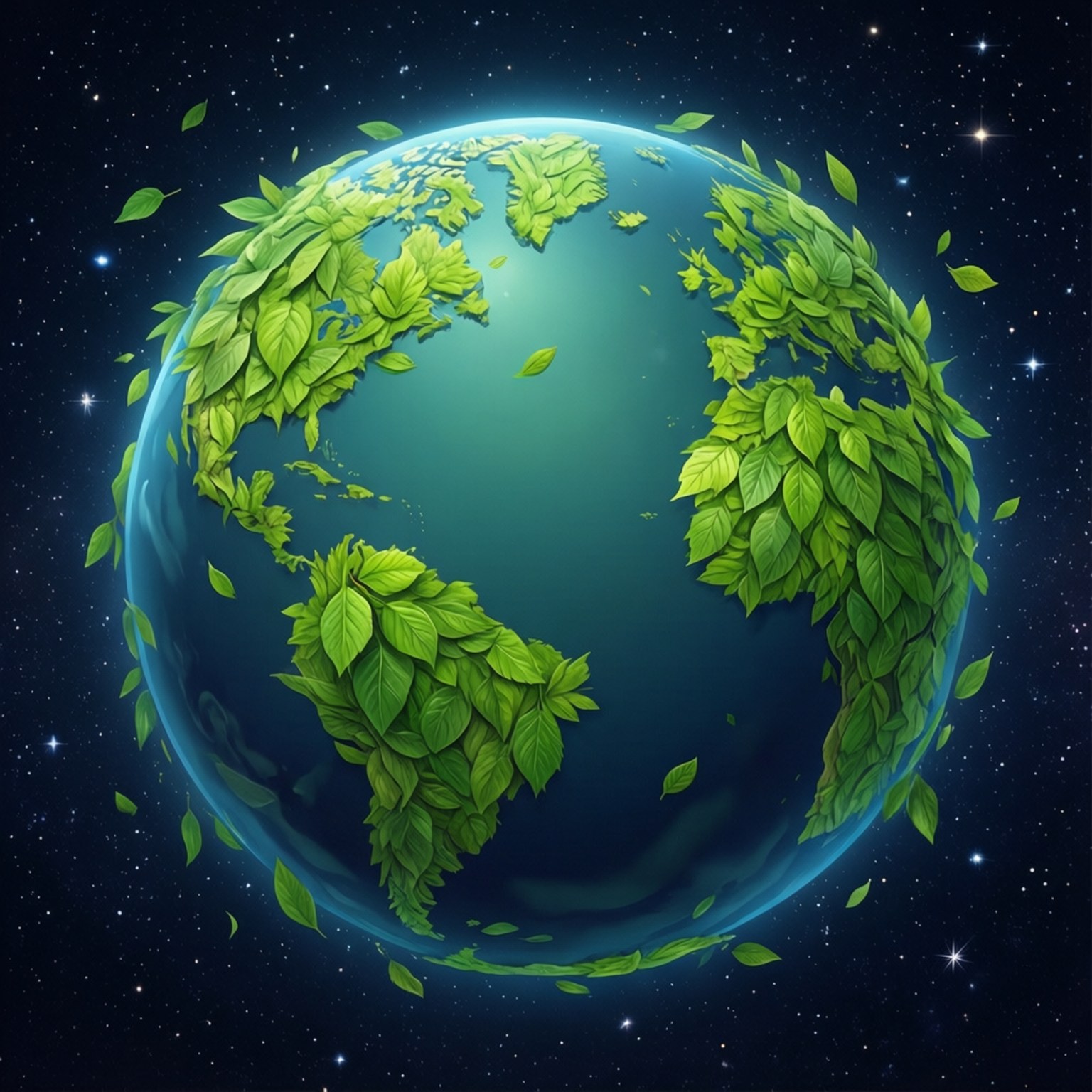 Art du Globe de Feuilles Fonds d'écran