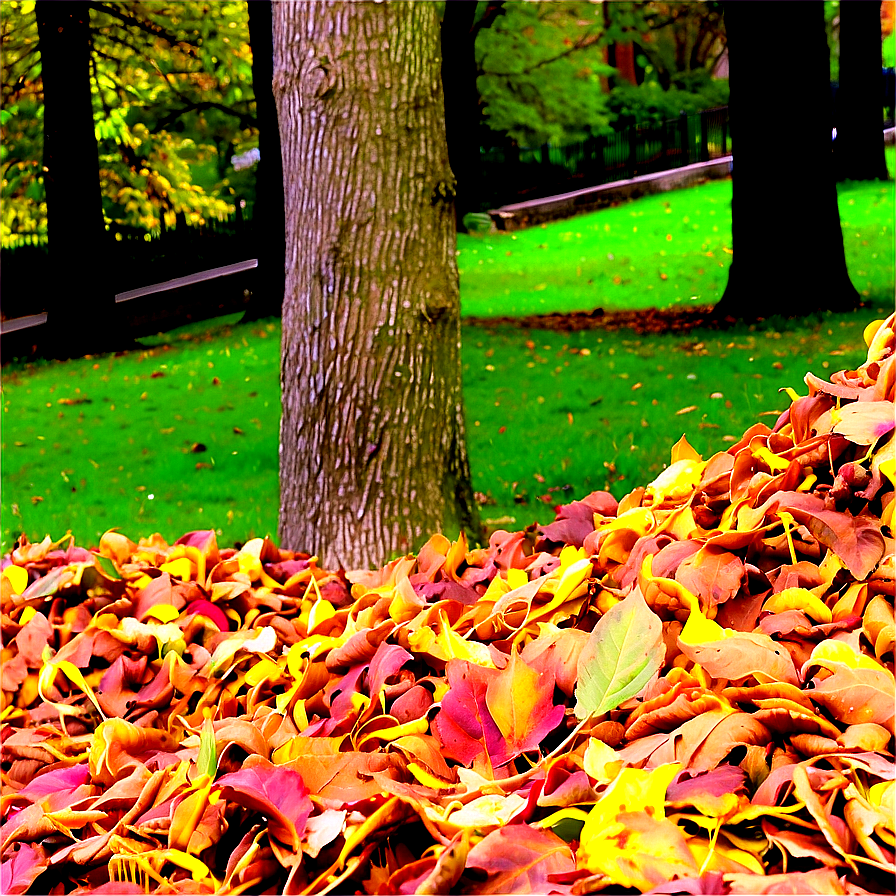 Leaf Pile In Park Png Kql97 PNG